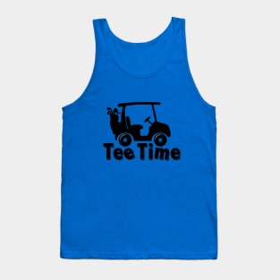 "Tee Time" Tee Shirt for Golfers Funny Golfing Tank Top